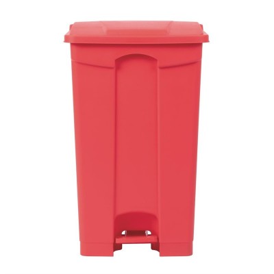 Cubo de basura a pedal Jantex rojo 87Ltr