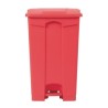 . Cubo de basura a pedal Jantex rojo 87Ltr