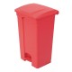 . Cubo de basura a pedal Jantex rojo 87Ltr