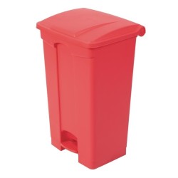 . Cubo de basura a pedal Jantex rojo 87Ltr