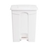. Cubo de basura a pedal Jantex blanco 65Ltr