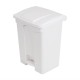 . Cubo de basura a pedal Jantex blanco 65Ltr