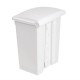 . Cubo de basura a pedal Jantex blanco 65Ltr