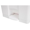 . Cubo de basura a pedal Jantex blanco 65Ltr