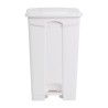 . Cubo de basura a pedal Jantex blanco 87Ltr
