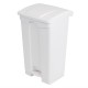 . Cubo de basura a pedal Jantex blanco 87Ltr