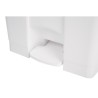 . Cubo de basura a pedal Jantex blanco 87Ltr