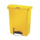 . Papelera a pedal Rubbermaid Slim Jim amarilla 30Ltr