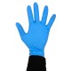 . Guantes de nitrilo sin polvo azules S