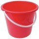 . Cubo de plástico rojo Jantex 10Ltr