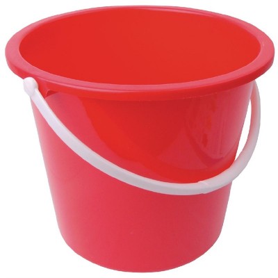 Cubo de plástico rojo Jantex 10Ltr