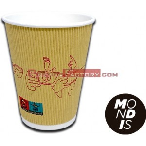 Vaso cartón doble capa corrugado 12 oz/354 ml