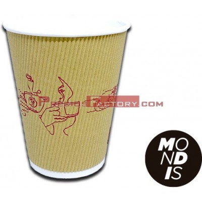 Vaso cartón doble capa corrugado 12 oz/354 ml