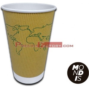 Vaso cartón doble capa corrugado 16 oz/473 ml