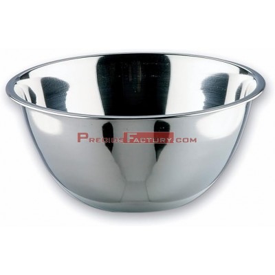 Bol Cónico LACOR, Cuenco para Comida, Ensaladera, Recipiente para Alimentos, Acero Inoxidable, 30 cm, Capacidad: 4,3 L