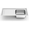 FREGADERO PARA ENCASTRAR 860X500 1 CUBETA Y ESCURR