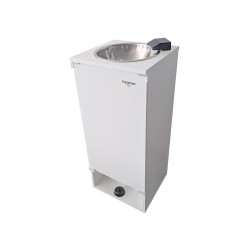 Lavamanos autónomo portátil Higienex. Grifo "Clic Cascada negro". Eléctrico