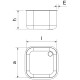 Fregadero para soldar a mesa de 400x400x250 mm