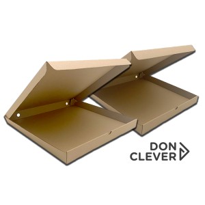 Caja pizza kraft 30x40x4.5 cm