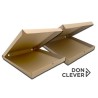 Caja pizza kraft 30x40x4.5 cm