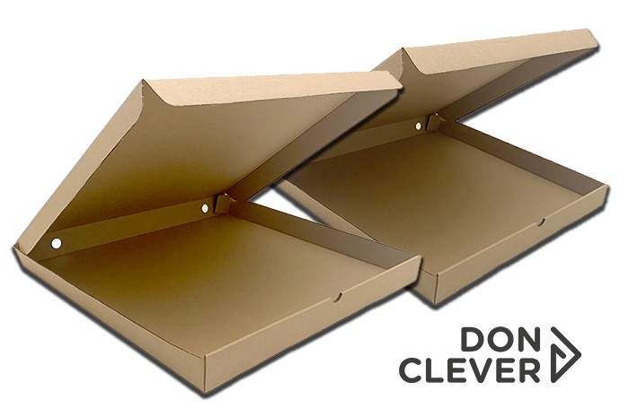 Caja pizza kraft 30x40x4.5 cm