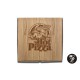 Caja pizza imitación madera 40x40x4 cm