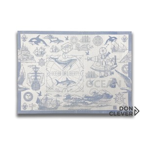Mantel 30x40 papel decorado marino