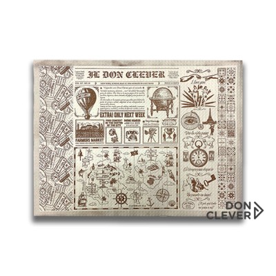 Mantel 30x40 papel decorado vintage