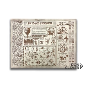 Mantel 30x40 papel decorado vintage