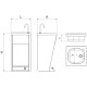 Lavamanos registrable con pedestal Serie Black