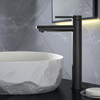 Grifo lavabo alto inoxidable Serie Vega BK