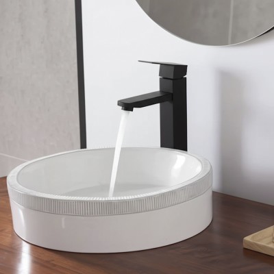Grifo lavabo alto inoxidable Serie Merak BK