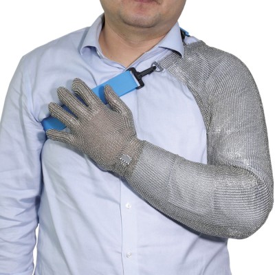 Brazo completo de protección en malla de acero inoxidable