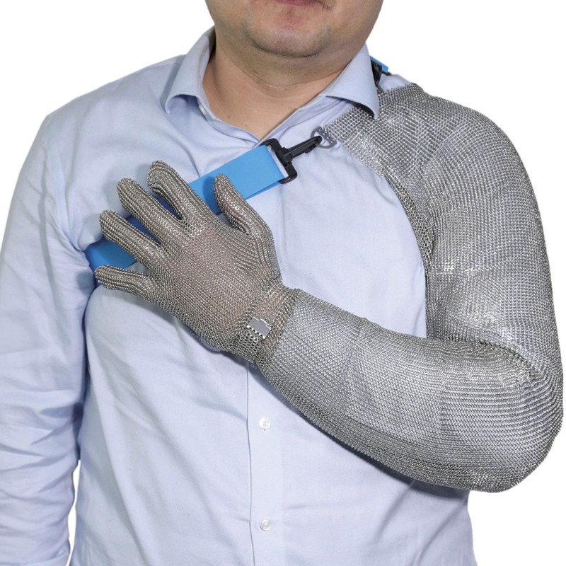 Brazo completo de protección en malla de acero inoxidable