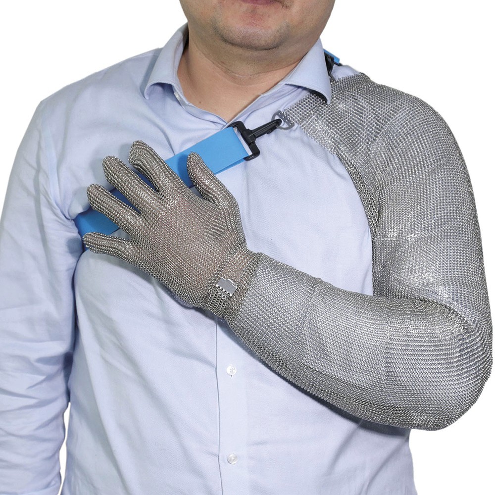 Brazo completo de protección en malla de acero inoxidable