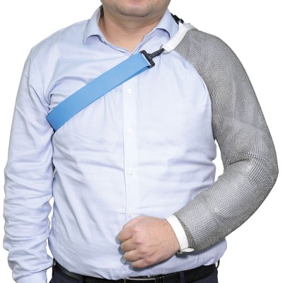 Brazo completo de protección en malla de acero inoxidable