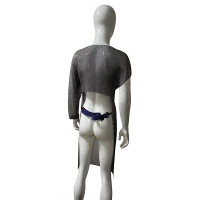 Bolero con manga de protección en malla de acero inoxidable