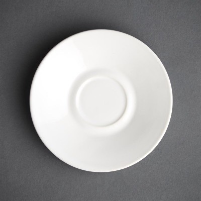 Plato taza caf solo Olympia blanco (Caja 12). 12 ud. gk086