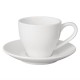 Plato taza caf solo Olympia blanco (Caja 12). 12 ud. gk086