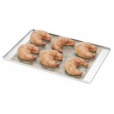 Bandeja perforada de acero inoxidable para pastelería 600x400x10 mm