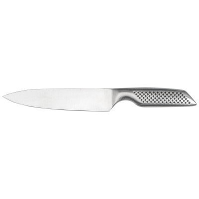 Cuchillo de cocina con mango de acero inoxidable antideslizante - Serie GripMaster