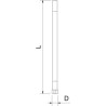 Caño flexible orientable para lavamanos o fregadero