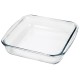 Bandeja para horno cuadrada de cristal 1,1 lts