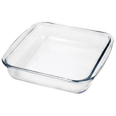 Bandeja para horno cuadrada de cristal 1,1 lts