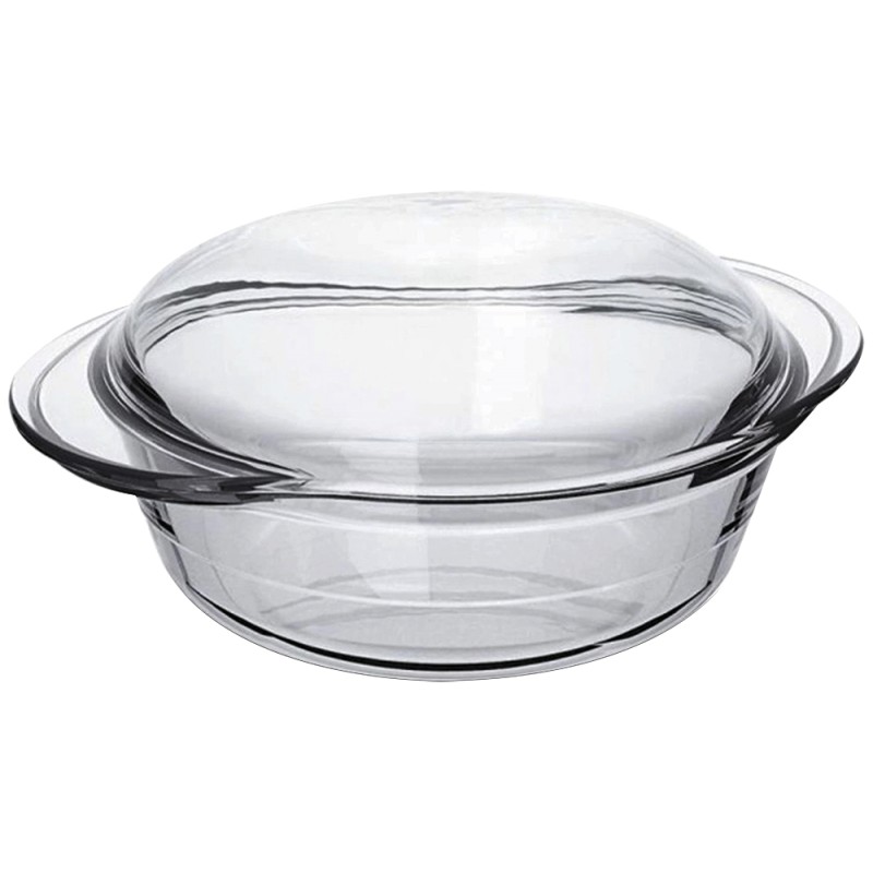 Cacerola ovalada de cristal 2,3 lts