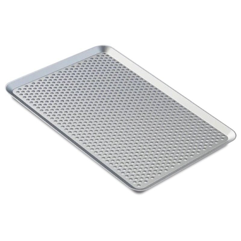 Bandeja pastelera de aluminio perforada