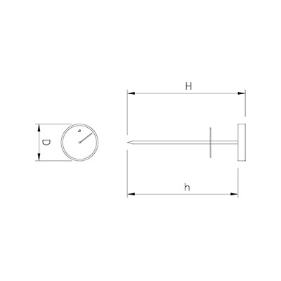 Termómetro analógico para horno de leña hasta 500 °C