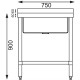 Fregadero Vogue de acero inoxidable gj537