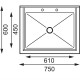 Fregadero Vogue de acero inoxidable gj537