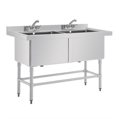 Fregadero doble profundo 1410 x 600 Vogue cf406